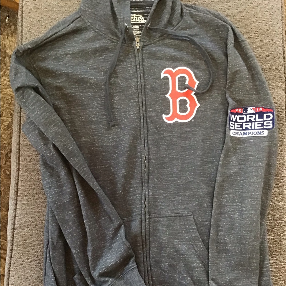 XL “Stitches” World Series Boston Red Sox zip up sweatshirt.